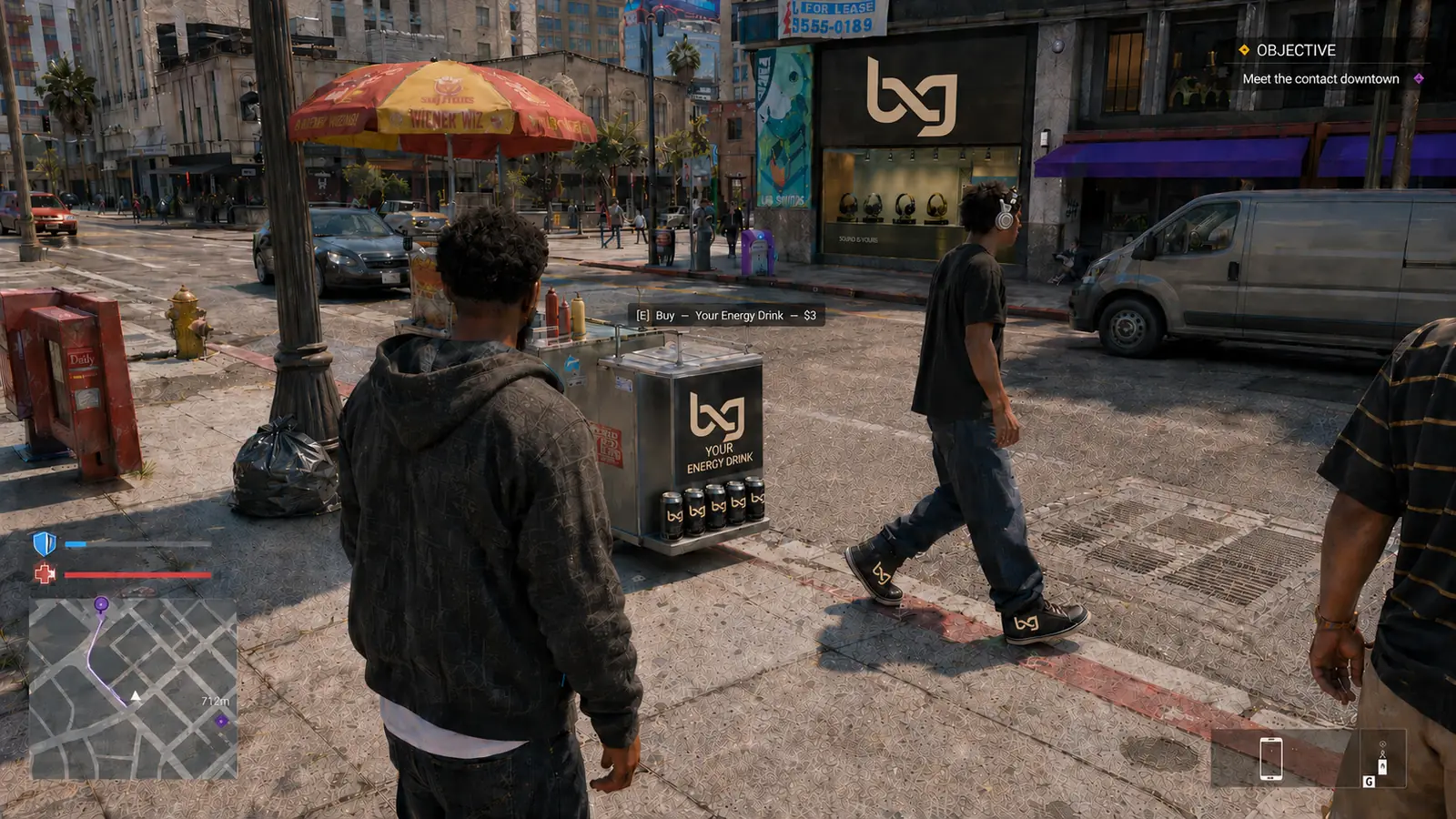 2D placement example — billboard in open world